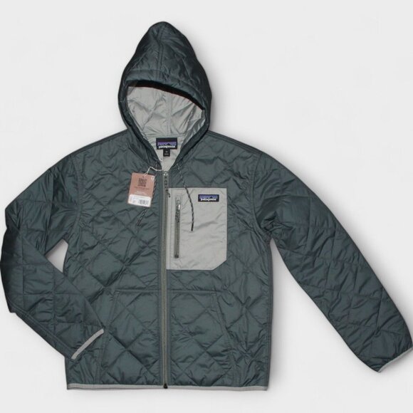 Patagonia Jackets & Blazers - Patagonia Diamond Quilted Bomber Hoody Jacket Women’s Nouveau Green Size X-Small